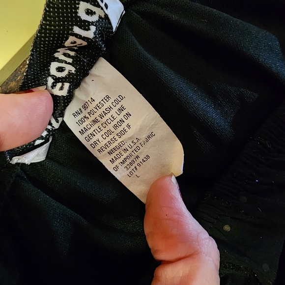 Vintage Black sparkly A-Line Midi Skirt - Picture 5 of 5